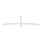 Ekena Millwork Bellingham Architectural Grade PVC Gable Bracket, 108"W x 27"H x 4"D x 4"F, 6/12 Pitch GBP108X27X0404BEL00 - alternate 4